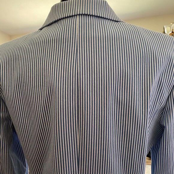 Rafaella Blazer in Blue and White Stripe - Picture 4 of 4